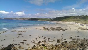 A beach in Cornwall.